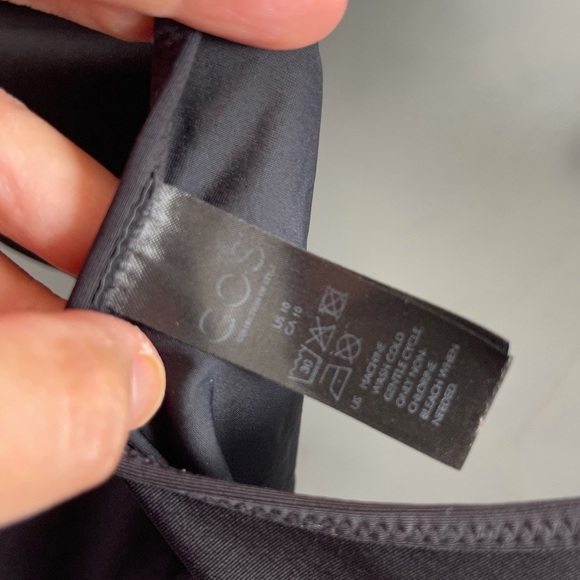 Cos cross back black one piece swimsuit - Picture 4 of 5